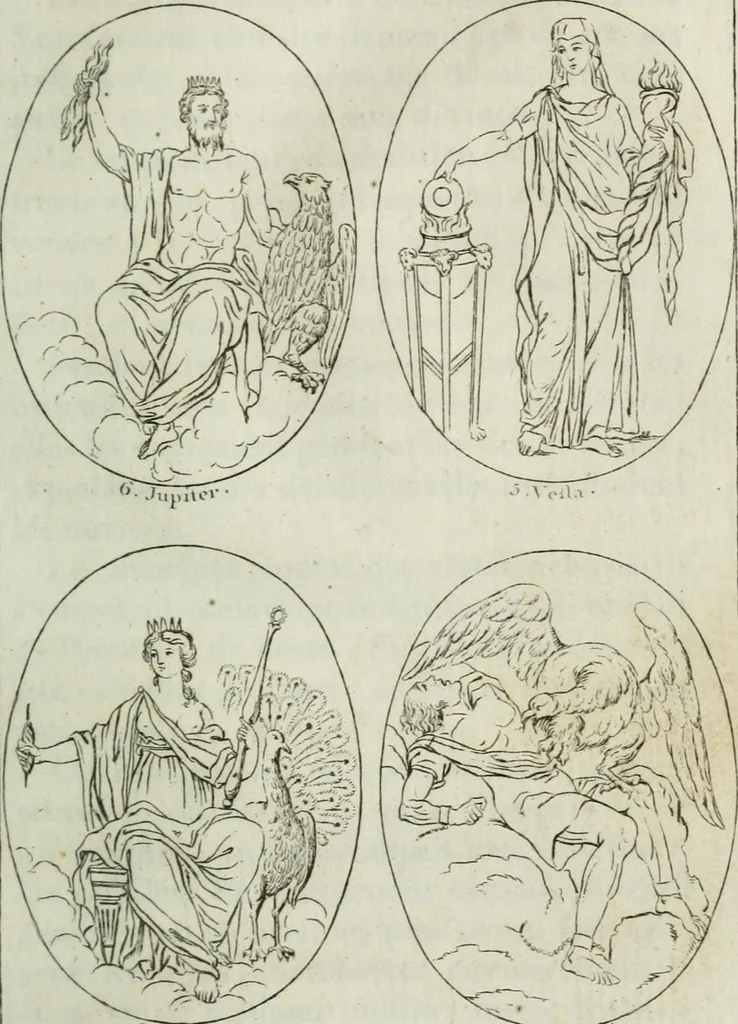 An illustration from La mythologie comparée avec l'histoire, 1822, leaf 104