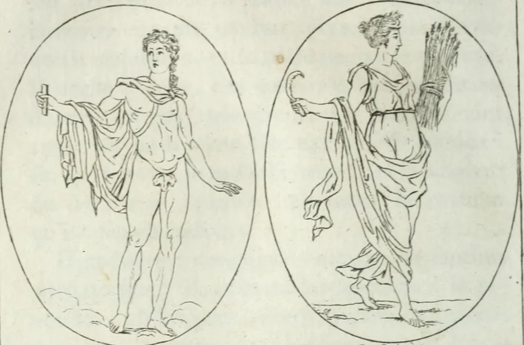 An illustration from La mythologie comparée avec l'histoire, 1822, leaf 165