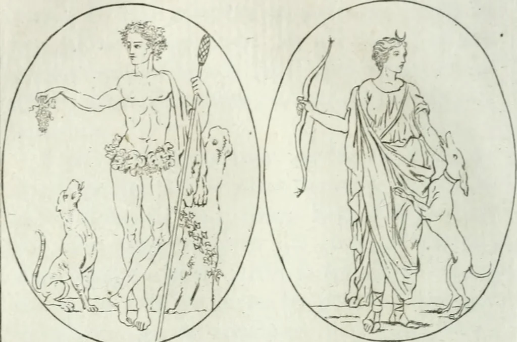An illustration from La mythologie comparée avec l'histoire, 1822, leaf 201