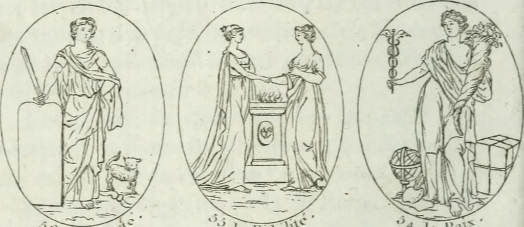 An illustration from La mythologie comparée avec l'histoire, 1822, leaf 353