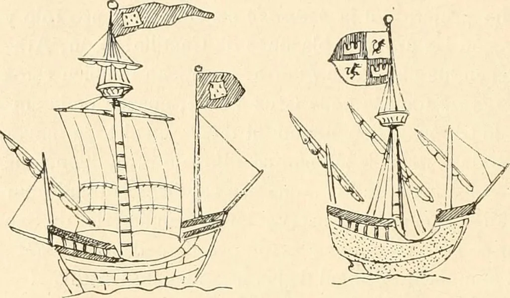 An illustration from La nao Santa María : memória de la Comisión Arqueológica Ejecutiva, 1892, 1892, leaf 22