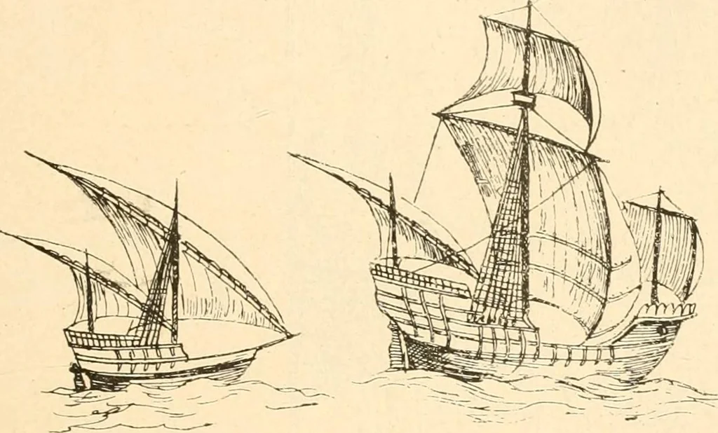An illustration from La nao Santa María : memória de la Comisión Arqueológica Ejecutiva, 1892, 1892, leaf 23