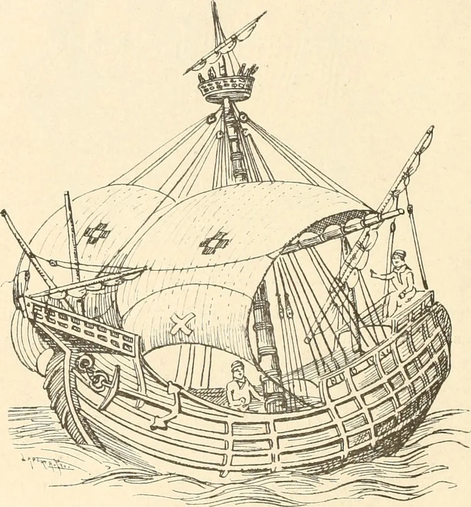 An illustration from La nao Santa María : memória de la Comisión Arqueológica Ejecutiva, 1892, 1892, leaf 26