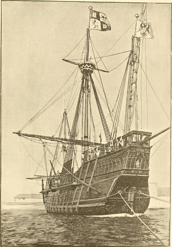 An illustration from La nao Santa María : memória de la Comisión Arqueológica Ejecutiva, 1892, 1892, leaf 43