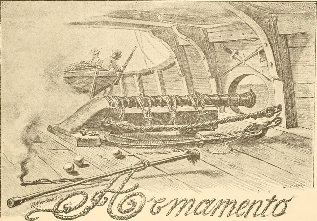 An illustration from La nao Santa María : memória de la Comisión Arqueológica Ejecutiva, 1892, 1892, leaf 61