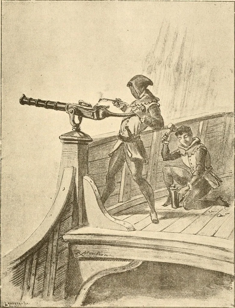 An illustration from La nao Santa María : memória de la Comisión Arqueológica Ejecutiva, 1892, 1892, leaf 65
