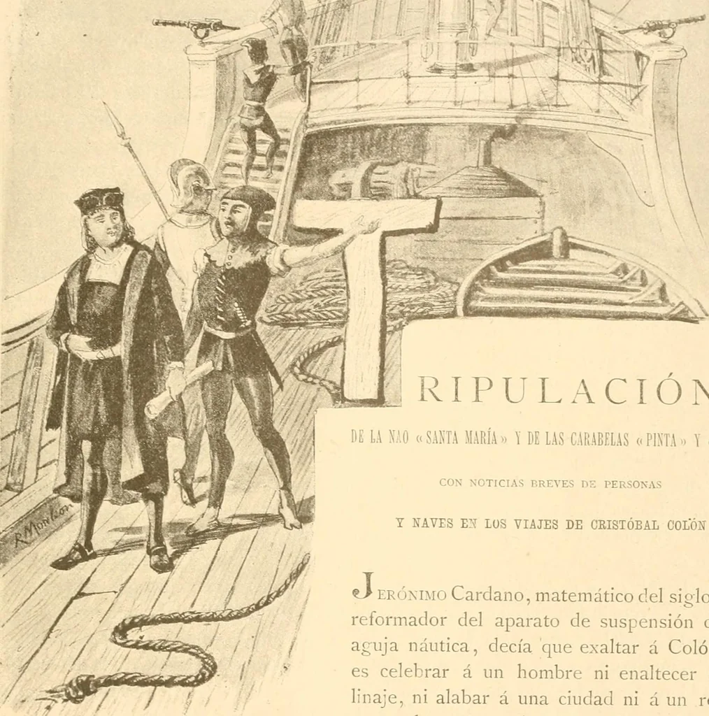 An illustration from La nao Santa María : memória de la Comisión Arqueológica Ejecutiva, 1892, 1892, leaf 73