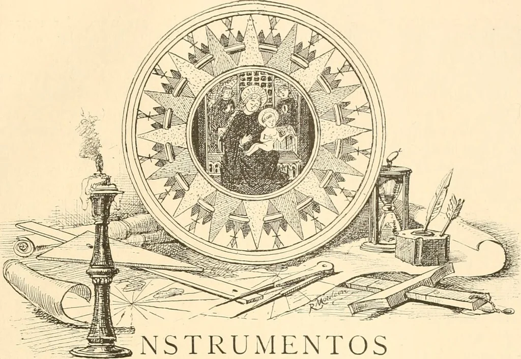 An illustration from La nao Santa María : memória de la Comisión Arqueológica Ejecutiva, 1892, 1892, leaf 81
