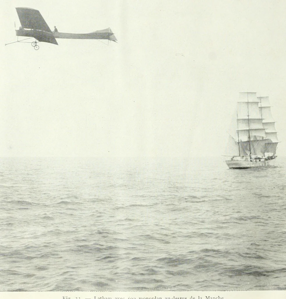 An illustration from La navigation aérienne;, 1910, leaf 112