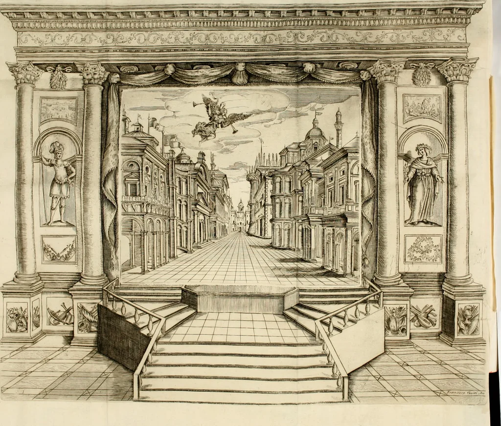 An illustration from L'Andromeda, 1639, leaf 108