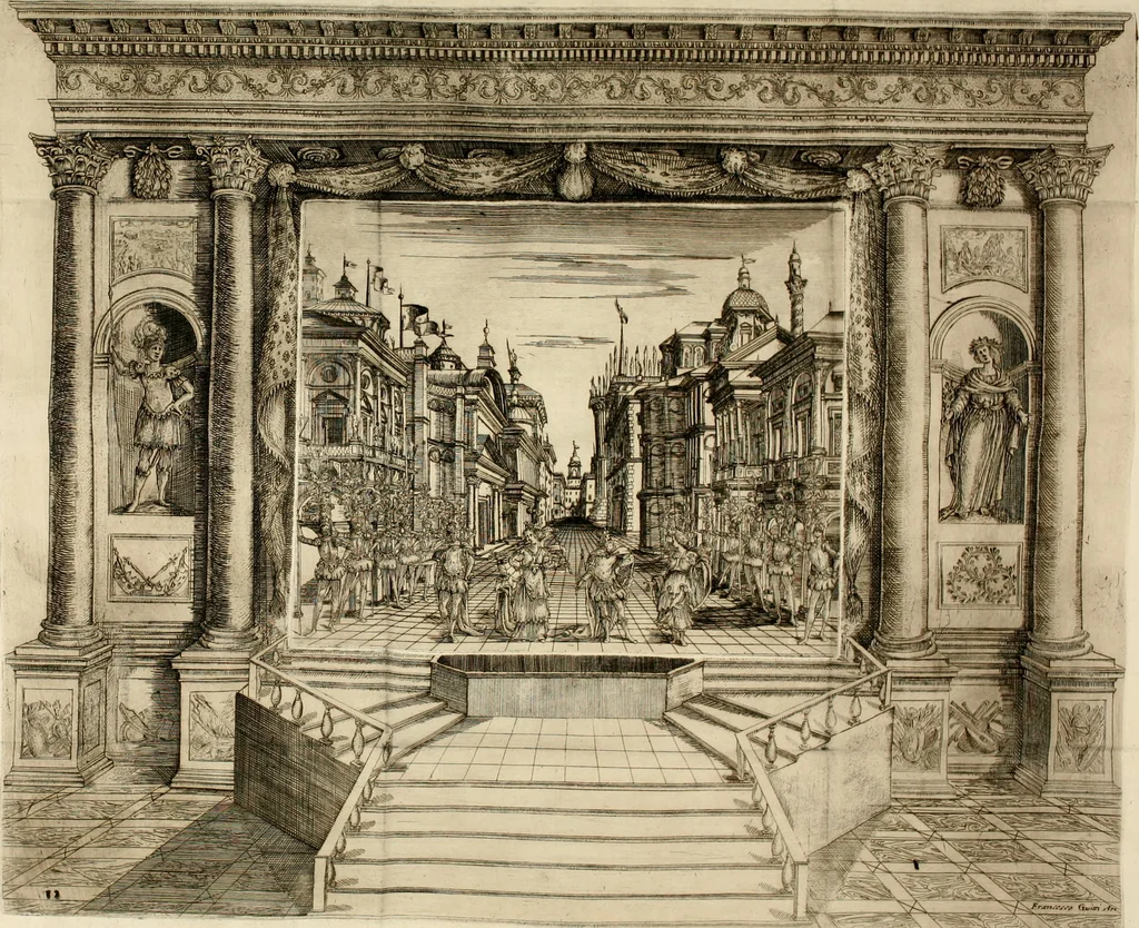 An illustration from L'Andromeda, 1639, leaf 135