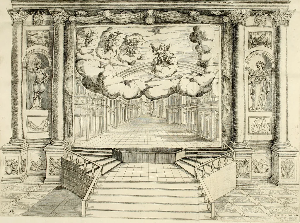 An illustration from L'Andromeda, 1639, leaf 142