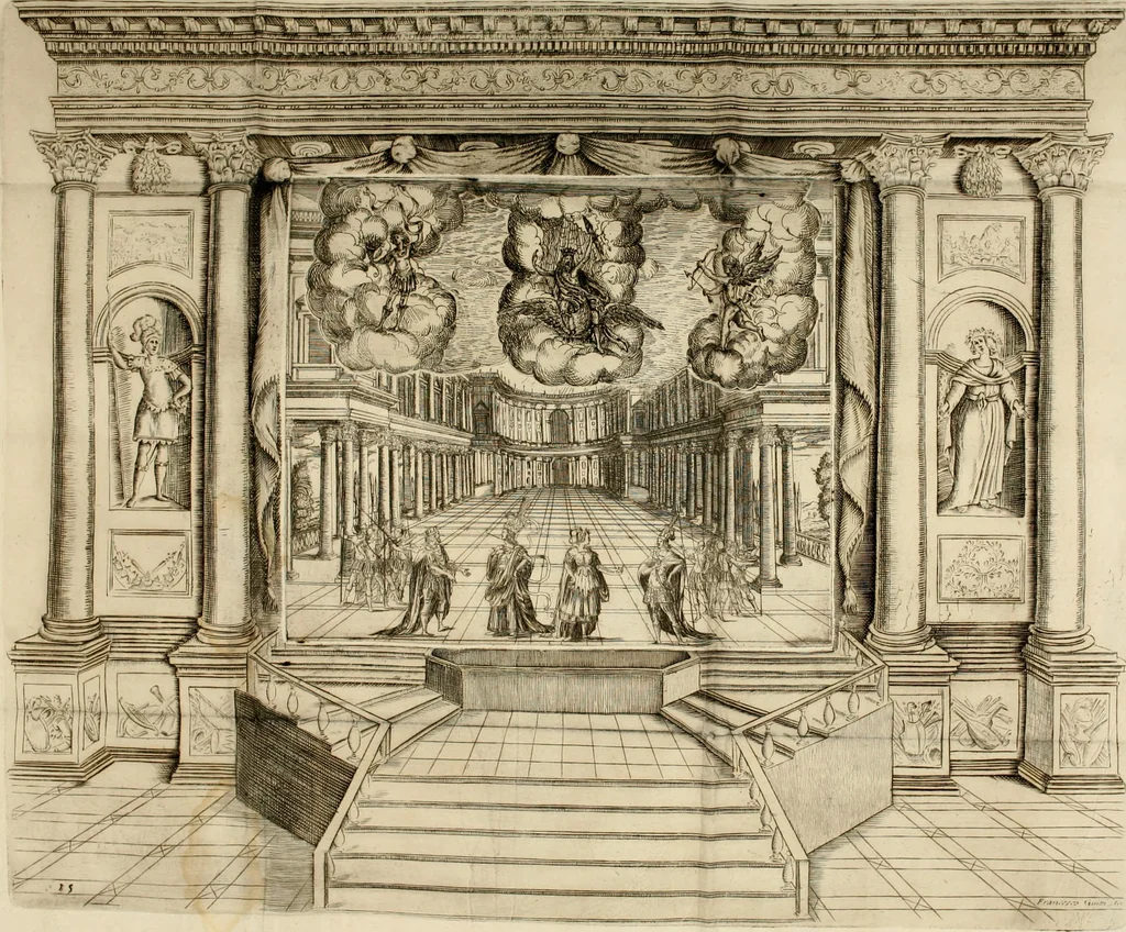 An illustration from L'Andromeda, 1639, leaf 166