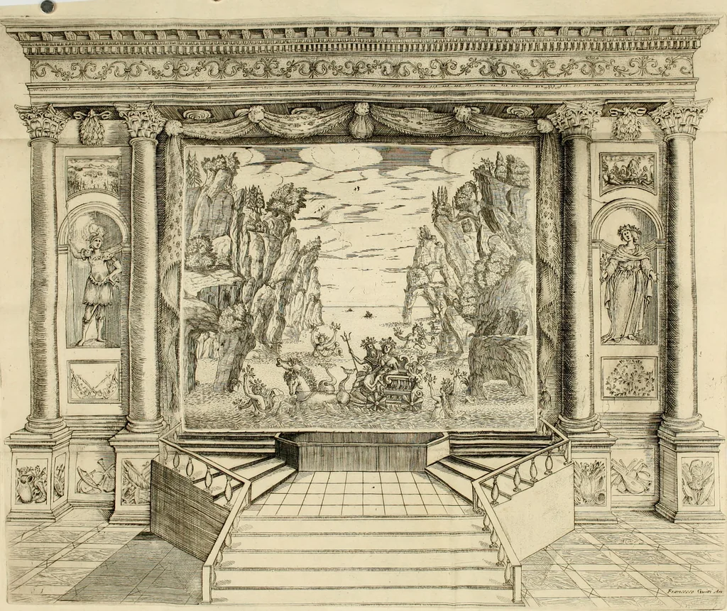 An illustration from L'Andromeda, 1639, leaf 48