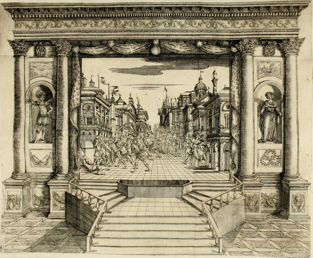 An illustration from L'Andromeda, 1639, leaf 74