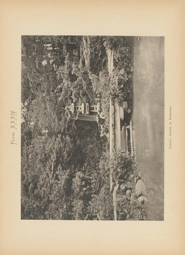 An illustration from Landscape gardening in Japan, 1893, leaf 137