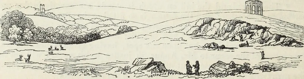 An illustration from The landscape gardening and landscape architecture of the late Humphry Repton, esq., being his entire works on these subjects : ...with historical and scientific introduction, a systematic analysis, a biographical notice, notes, and copious alphabetical index, 1840, leaf 183