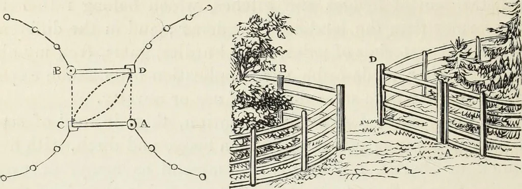 An illustration from The landscape gardening and landscape architecture of the late Humphry Repton, esq., being his entire works on these subjects : ...with historical and scientific introduction, a systematic analysis, a biographical notice, notes, and copious alphabetical index, 1840, leaf 243