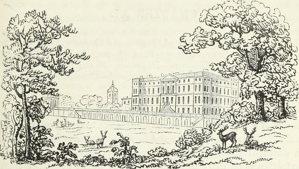 An illustration from The landscape gardening and landscape architecture of the late Humphry Repton, esq., being his entire works on these subjects : ...with historical and scientific introduction, a systematic analysis, a biographical notice, notes, and copious alphabetical index, 1840, leaf 282