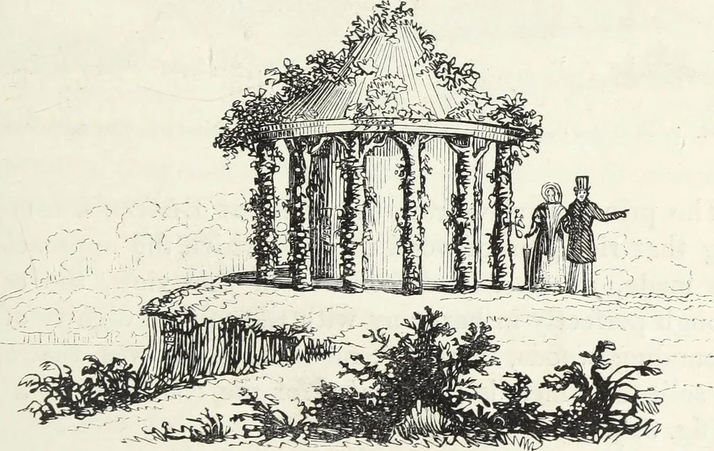 An illustration from The landscape gardening and landscape architecture of the late Humphry Repton, esq., being his entire works on these subjects : ...with historical and scientific introduction, a systematic analysis, a biographical notice, notes, and copious alphabetical index, 1840, leaf 296