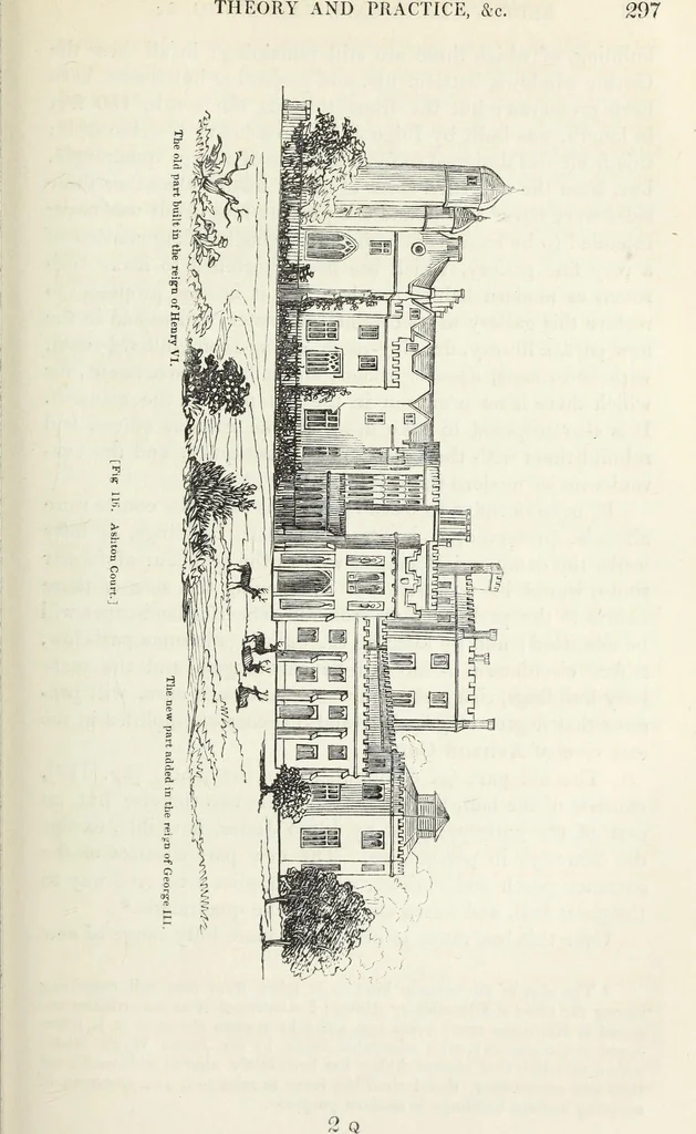 An illustration from The landscape gardening and landscape architecture of the late Humphry Repton, esq., being his entire works on these subjects : ...with historical and scientific introduction, a systematic analysis, a biographical notice, notes, and copious alphabetical index, 1840, leaf 338