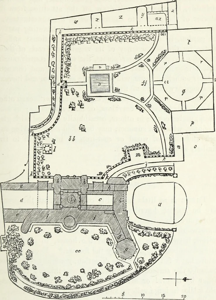 An illustration from The landscape gardening and landscape architecture of the late Humphry Repton, esq., being his entire works on these subjects : ...with historical and scientific introduction, a systematic analysis, a biographical notice, notes, and copious alphabetical index, 1840, leaf 418