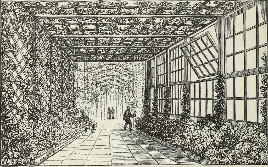 An illustration from The landscape gardening and landscape architecture of the late Humphry Repton, esq., being his entire works on these subjects : ...with historical and scientific introduction, a systematic analysis, a biographical notice, notes, and copious alphabetical index, 1840, leaf 441