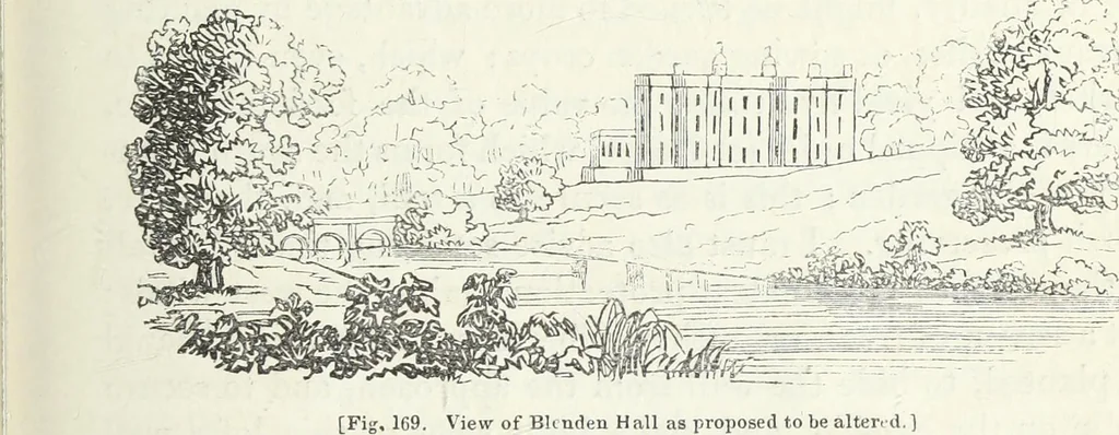An illustration from The landscape gardening and landscape architecture of the late Humphry Repton, esq., being his entire works on these subjects : ...with historical and scientific introduction, a systematic analysis, a biographical notice, notes, and copious alphabetical index, 1840, leaf 474