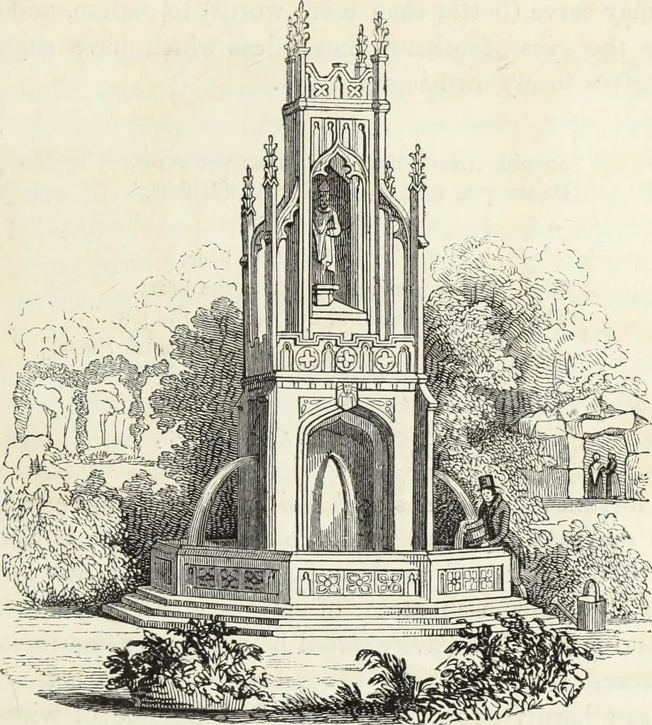 An illustration from The landscape gardening and landscape architecture of the late Humphry Repton, esq., being his entire works on these subjects : ...with historical and scientific introduction, a systematic analysis, a biographical notice, notes, and copious alphabetical index, 1840, leaf 572