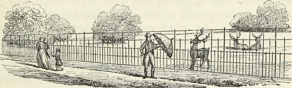 An illustration from The landscape gardening and landscape architecture of the late Humphry Repton, esq., being his entire works on these subjects : ...with historical and scientific introduction, a systematic analysis, a biographical notice, notes, and copious alphabetical index, 1840, leaf 576