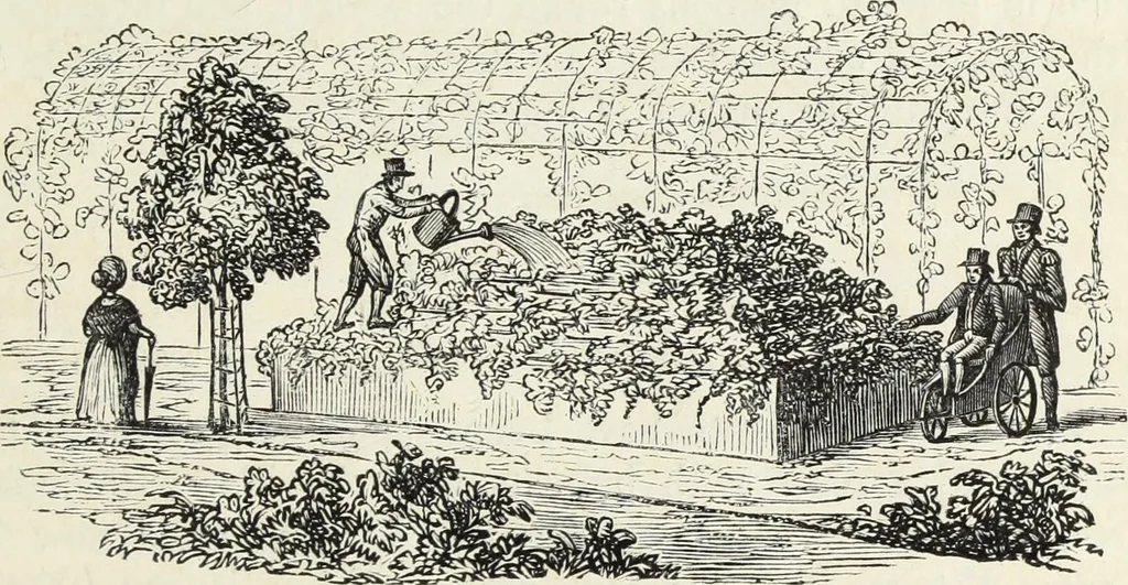 An illustration from The landscape gardening and landscape architecture of the late Humphry Repton, esq., being his entire works on these subjects : ...with historical and scientific introduction, a systematic analysis, a biographical notice, notes, and copious alphabetical index, 1840, leaf 602