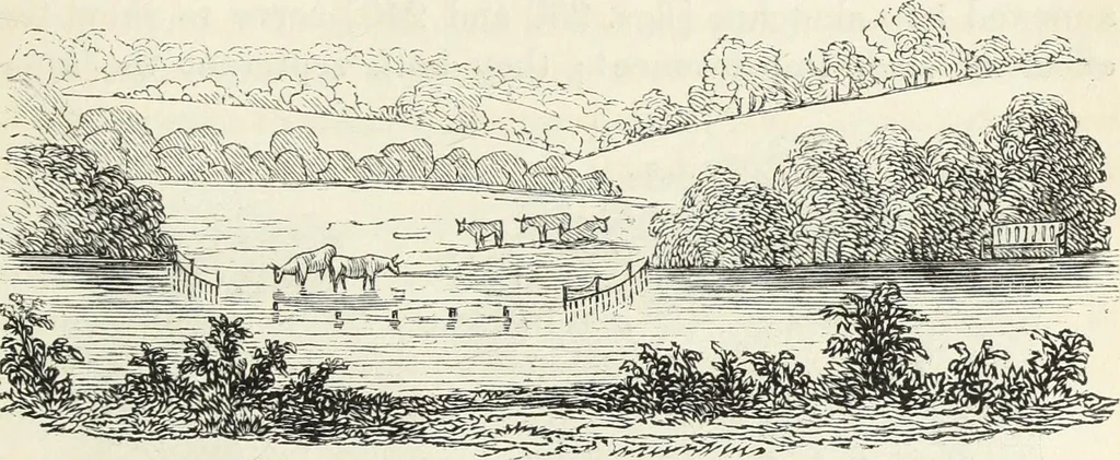 An illustration from The landscape gardening and landscape architecture of the late Humphry Repton, esq., being his entire works on these subjects : ...with historical and scientific introduction, a systematic analysis, a biographical notice, notes, and copious alphabetical index, 1840, leaf 608