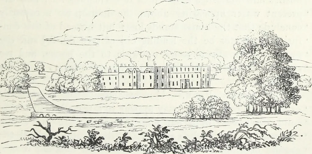 An illustration from The landscape gardening and landscape architecture of the late Humphry Repton, esq., being his entire works on these subjects : ...with historical and scientific introduction, a systematic analysis, a biographical notice, notes, and copious alphabetical index, 1840, leaf 84