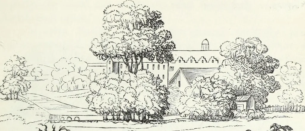 An illustration from The landscape gardening and landscape architecture of the late Humphry Repton, esq., being his entire works on these subjects : ...with historical and scientific introduction, a systematic analysis, a biographical notice, notes, and copious alphabetical index, 1840, leaf 84