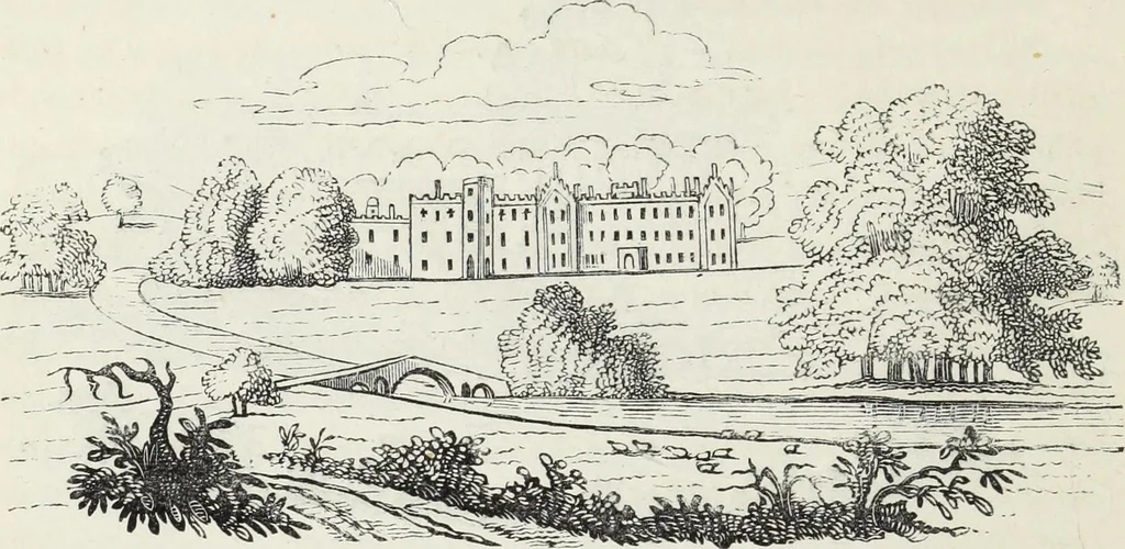 An illustration from The landscape gardening and landscape architecture of the late Humphry Repton, esq., being his entire works on these subjects : ...with historical and scientific introduction, a systematic analysis, a biographical notice, notes, and copious alphabetical index, 1840, leaf 85