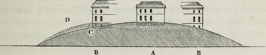 An illustration from The landscape gardening and landscape architecture of the late Humphry Repton, esq., being his entire works on these subjects : ...with historical and scientific introduction, a systematic analysis, a biographical notice, notes, and copious alphabetical index, 1840, leaf 108