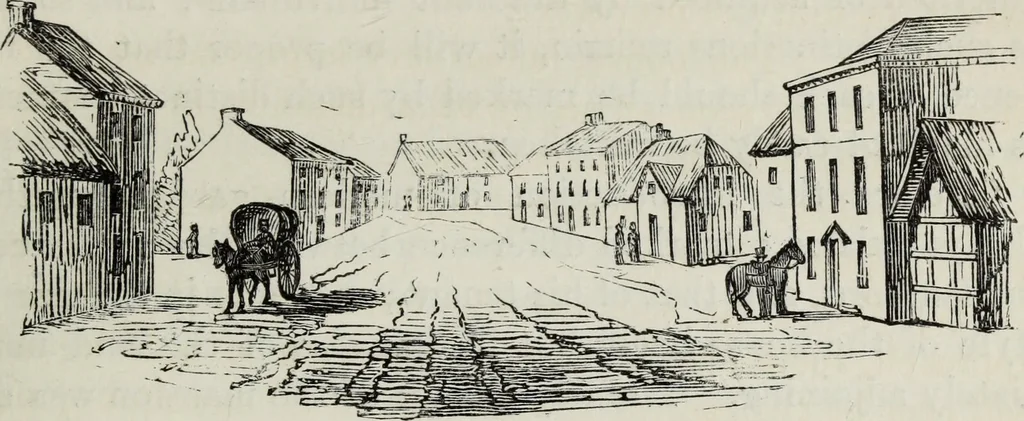 An illustration from The landscape gardening and landscape architecture of the late Humphry Repton, esq., being his entire works on these subjects : ...with historical and scientific introduction, a systematic analysis, a biographical notice, notes, and copious alphabetical index, 1840, leaf 134