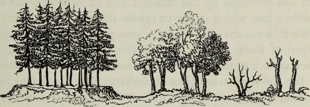 An illustration from The landscape gardening and landscape architecture of the late Humphry Repton, esq., being his entire works on these subjects : ...with historical and scientific introduction, a systematic analysis, a biographical notice, notes, and copious alphabetical index, 1840, leaf 214
