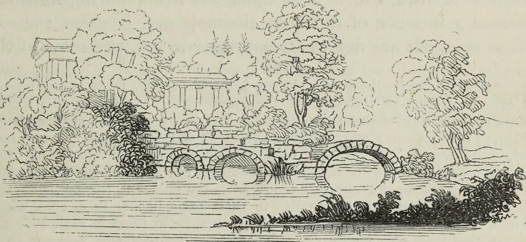 An illustration from The landscape gardening and landscape architecture of the late Humphry Repton, esq., being his entire works on these subjects : ...with historical and scientific introduction, a systematic analysis, a biographical notice, notes, and copious alphabetical index, 1840, leaf 268