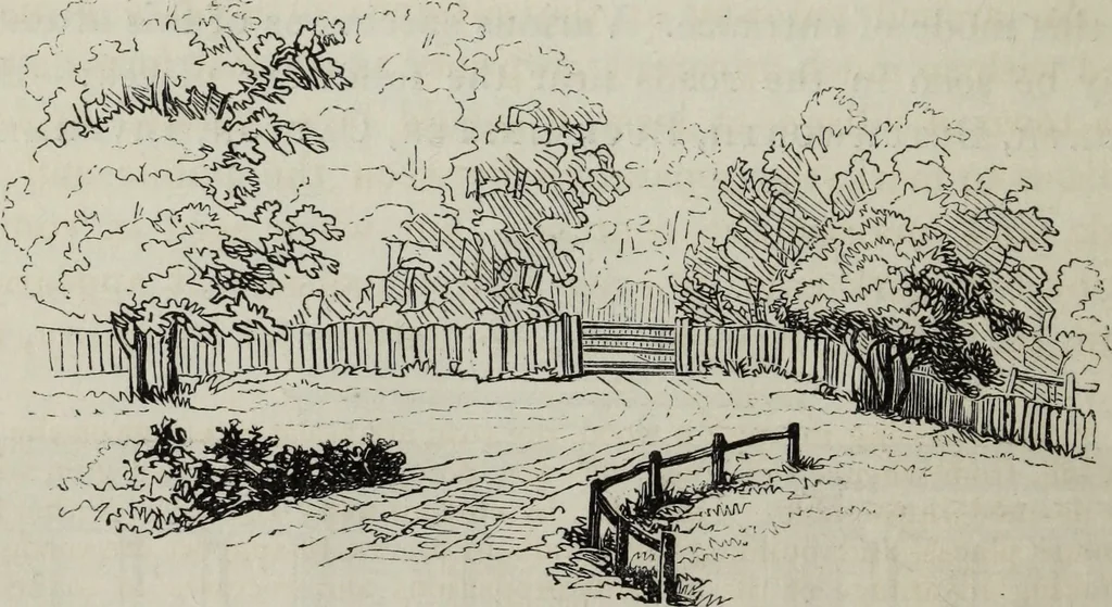 An illustration from The landscape gardening and landscape architecture of the late Humphry Repton, esq., being his entire works on these subjects : ...with historical and scientific introduction, a systematic analysis, a biographical notice, notes, and copious alphabetical index, 1840, leaf 291