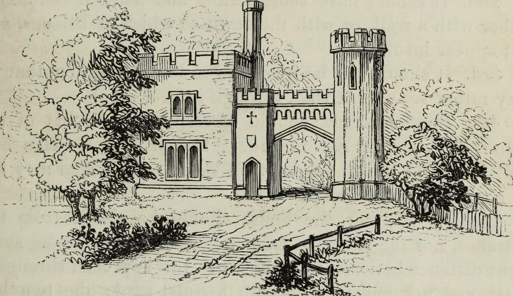 An illustration from The landscape gardening and landscape architecture of the late Humphry Repton, esq., being his entire works on these subjects : ...with historical and scientific introduction, a systematic analysis, a biographical notice, notes, and copious alphabetical index, 1840, leaf 292