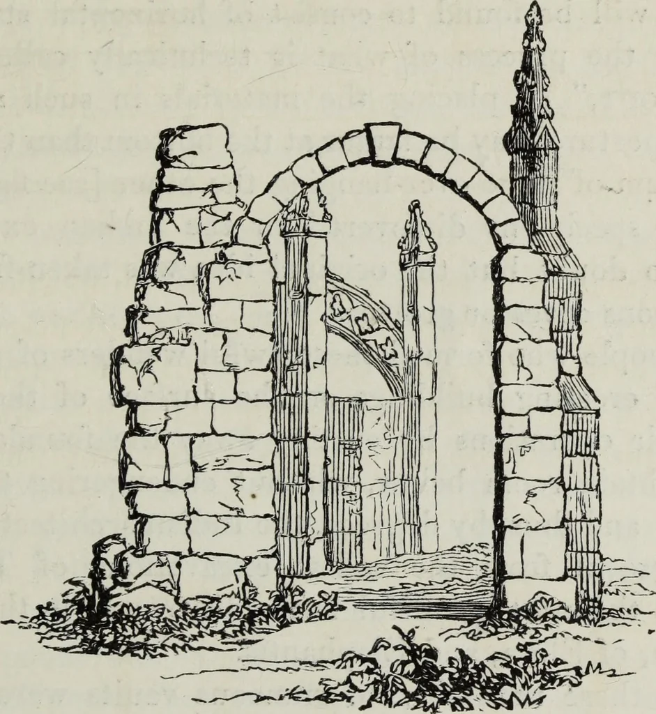 An illustration from The landscape gardening and landscape architecture of the late Humphry Repton, esq., being his entire works on these subjects : ...with historical and scientific introduction, a systematic analysis, a biographical notice, notes, and copious alphabetical index, 1840, leaf 430