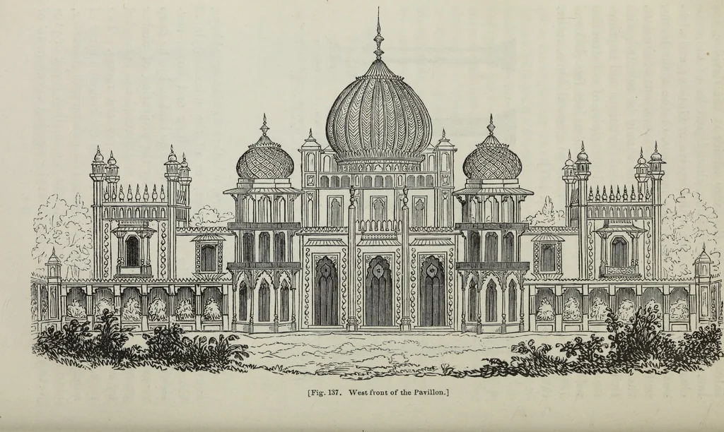 An illustration from The landscape gardening and landscape architecture of the late Humphry Repton, esq., being his entire works on these subjects : ...with historical and scientific introduction, a systematic analysis, a biographical notice, notes, and copious alphabetical index, 1840, leaf 435