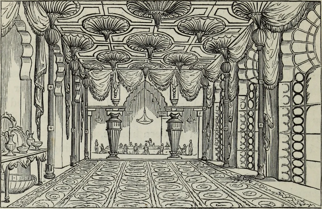An illustration from The landscape gardening and landscape architecture of the late Humphry Repton, esq., being his entire works on these subjects : ...with historical and scientific introduction, a systematic analysis, a biographical notice, notes, and copious alphabetical index, 1840, leaf 437