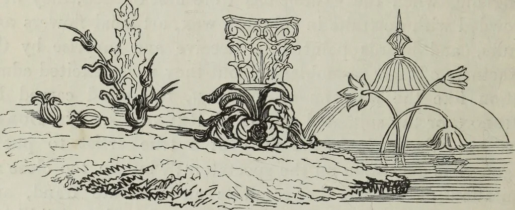 An illustration from The landscape gardening and landscape architecture of the late Humphry Repton, esq., being his entire works on these subjects : ...with historical and scientific introduction, a systematic analysis, a biographical notice, notes, and copious alphabetical index, 1840, leaf 439