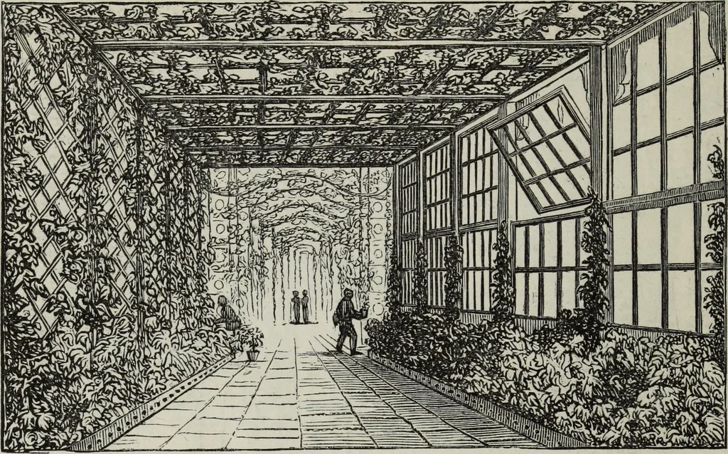 An illustration from The landscape gardening and landscape architecture of the late Humphry Repton, esq., being his entire works on these subjects : ...with historical and scientific introduction, a systematic analysis, a biographical notice, notes, and copious alphabetical index, 1840, leaf 441