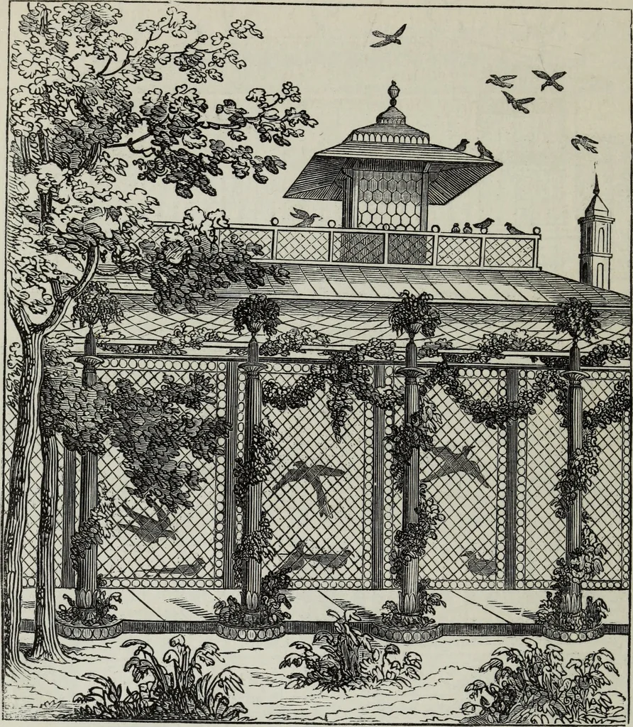 An illustration from The landscape gardening and landscape architecture of the late Humphry Repton, esq., being his entire works on these subjects : ...with historical and scientific introduction, a systematic analysis, a biographical notice, notes, and copious alphabetical index, 1840, leaf 443