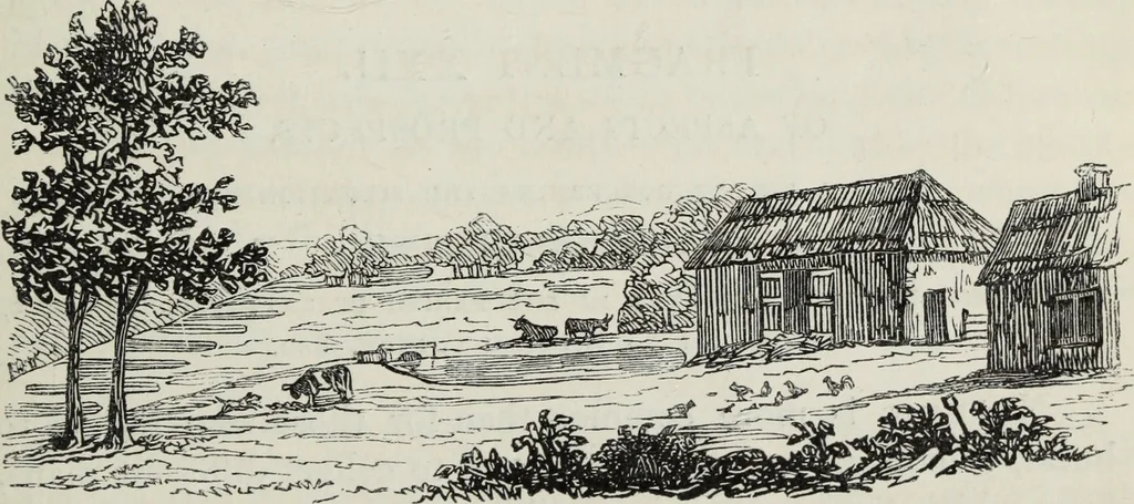 An illustration from The landscape gardening and landscape architecture of the late Humphry Repton, esq., being his entire works on these subjects : ...with historical and scientific introduction, a systematic analysis, a biographical notice, notes, and copious alphabetical index, 1840, leaf 540
