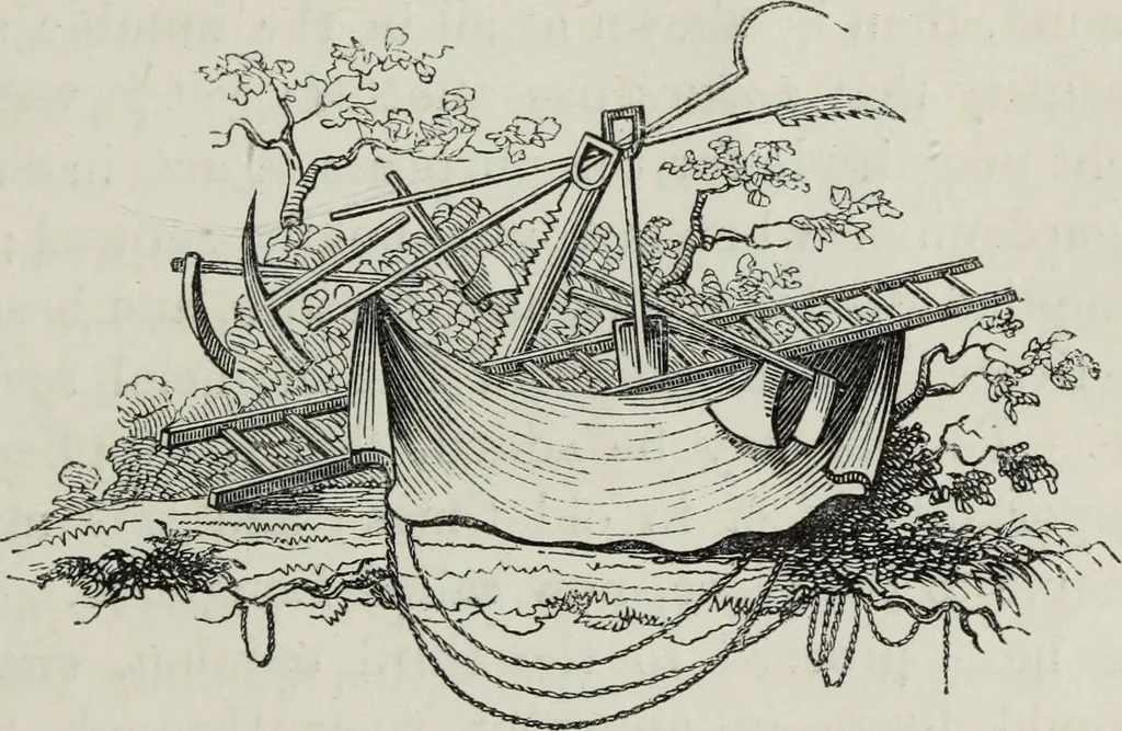 An illustration from The landscape gardening and landscape architecture of the late Humphry Repton, esq., being his entire works on these subjects : ...with historical and scientific introduction, a systematic analysis, a biographical notice, notes, and copious alphabetical index, 1840, leaf 550