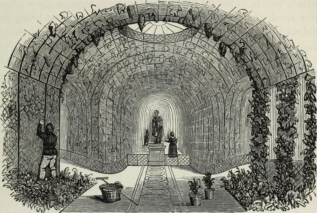 An illustration from The landscape gardening and landscape architecture of the late Humphry Repton, esq., being his entire works on these subjects : ...with historical and scientific introduction, a systematic analysis, a biographical notice, notes, and copious alphabetical index, 1840, leaf 558